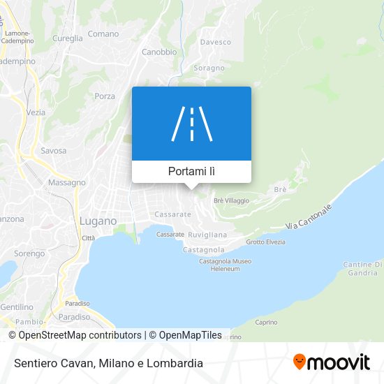 Mappa Sentiero Cavan