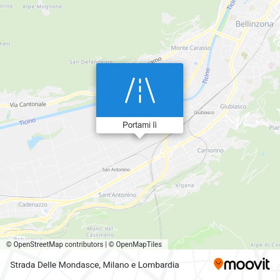 Mappa Strada Delle Mondasce
