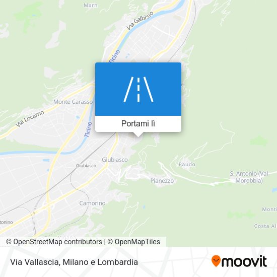 Mappa Via Vallascia