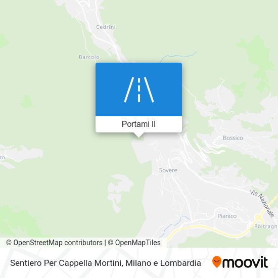 Mappa Sentiero Per Cappella Mortini