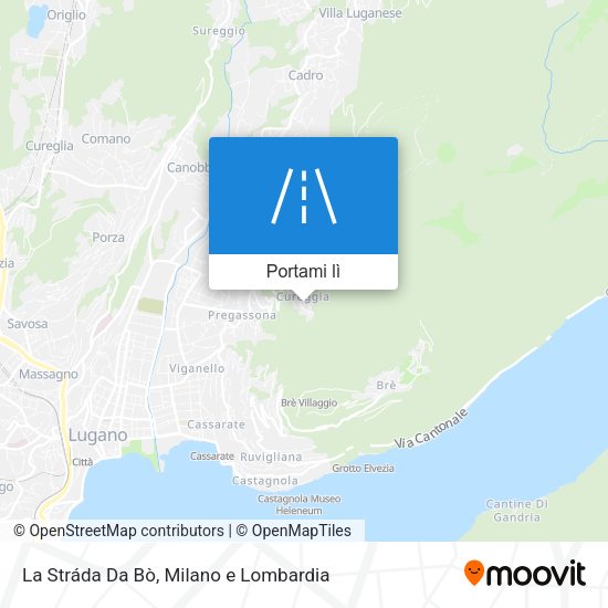 Mappa La Stráda Da Bò