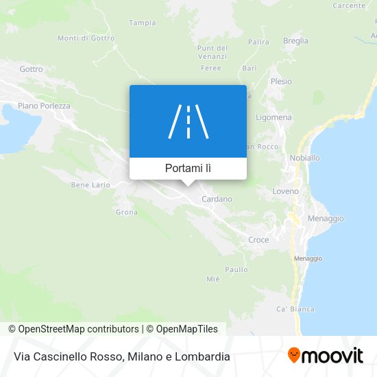 Mappa Via Cascinello Rosso