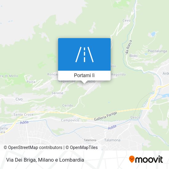 Mappa Via Dei Briga