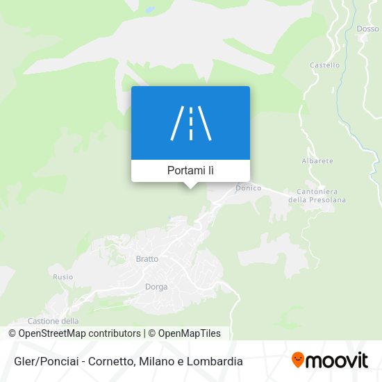 Mappa Gler/Ponciai - Cornetto