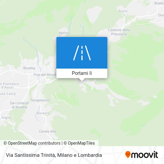 Mappa Via Santissima Trinità