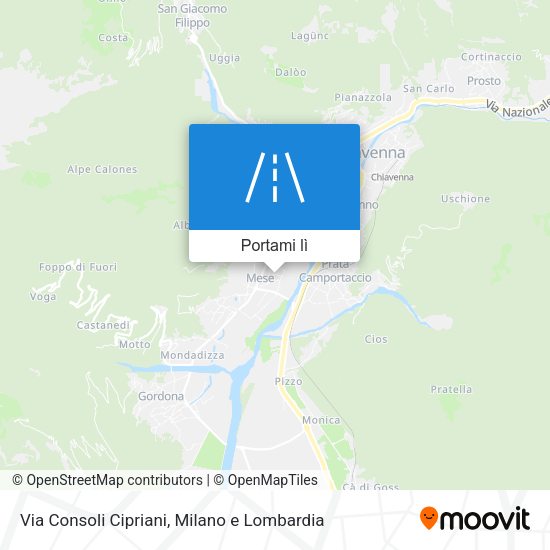 Mappa Via Consoli Cipriani