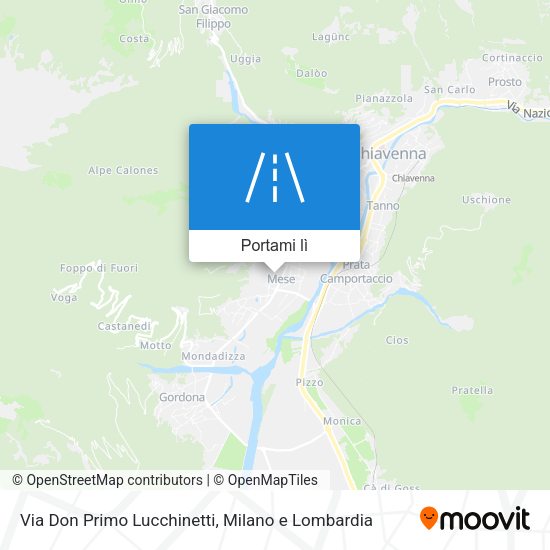 Mappa Via Don Primo Lucchinetti