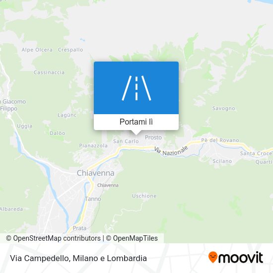 Mappa Via Campedello