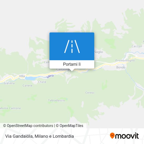 Mappa Via Gandaiöla