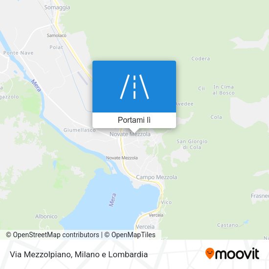 Mappa Via Mezzolpiano