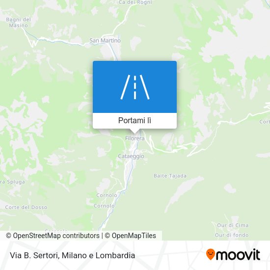 Mappa Via B. Sertori