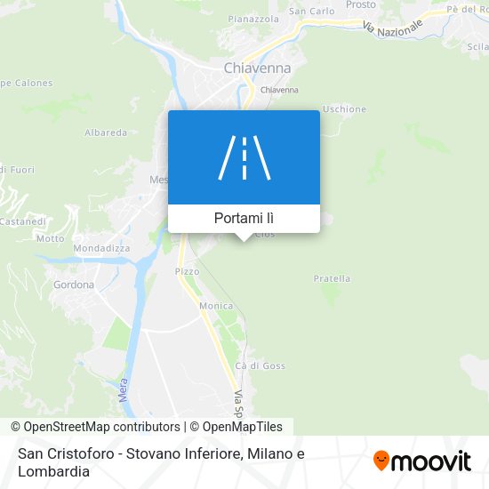 Mappa San Cristoforo - Stovano Inferiore