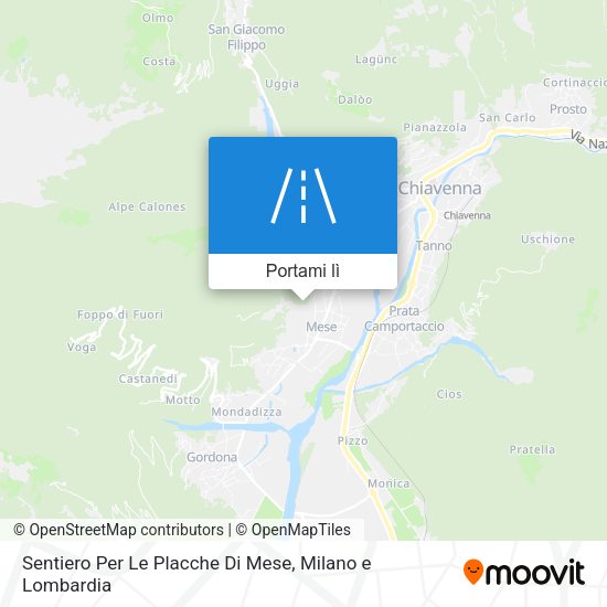 Mappa Sentiero Per Le Placche Di Mese
