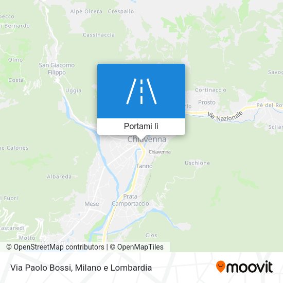 Mappa Via Paolo Bossi