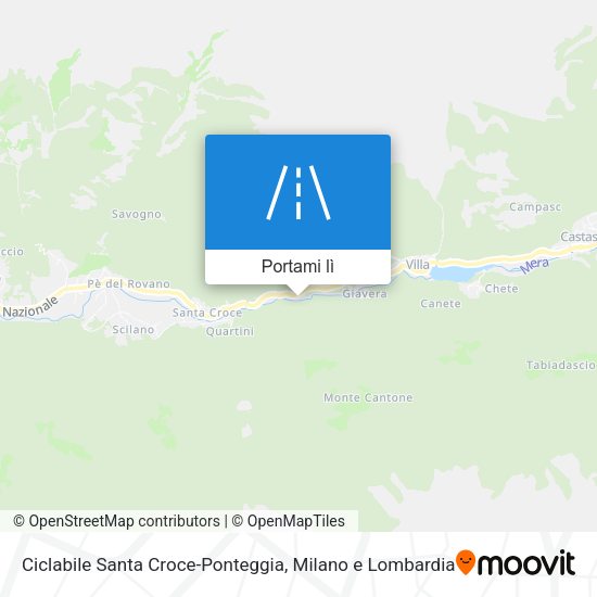 Mappa Ciclabile Santa Croce-Ponteggia