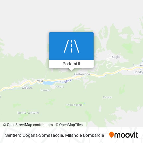Mappa Sentiero Dogana-Somasaccia