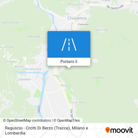 Mappa Reguscio - Crotti Di Berzo (Tracce)