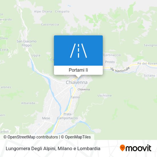 Mappa Lungomera Degli Alpini