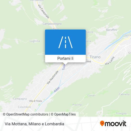 Mappa Via Mottana