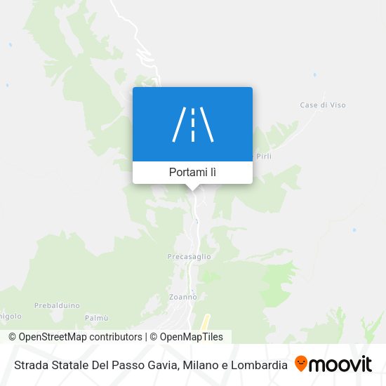 Mappa Strada Statale Del Passo Gavia