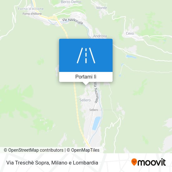 Mappa Via Treschè Sopra