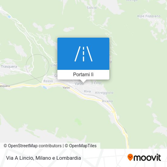 Mappa Via A Lincio
