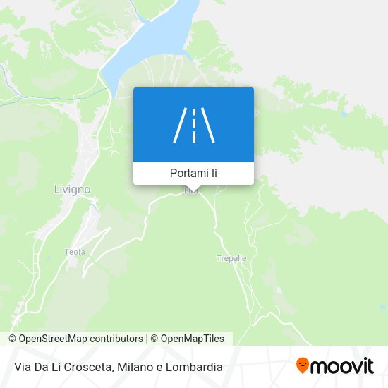 Mappa Via Da Li Crosceta