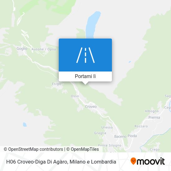 Mappa H06 Croveo-Diga Di Agàro