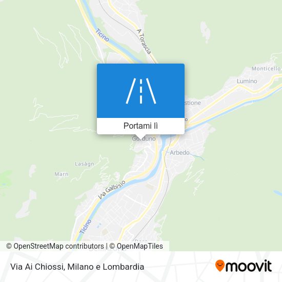 Mappa Via Ai Chiossi