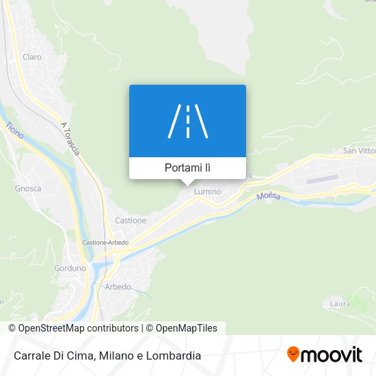 Mappa Carrale Di Cima