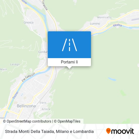 Mappa Strada Monti Della Taiada