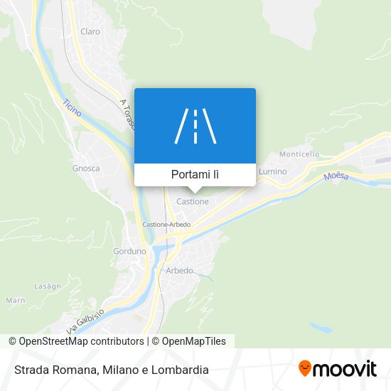 Mappa Strada Romana