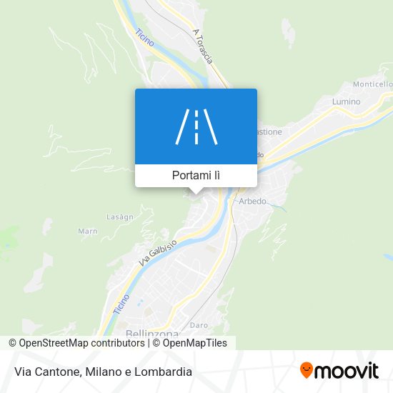 Mappa Via Cantone