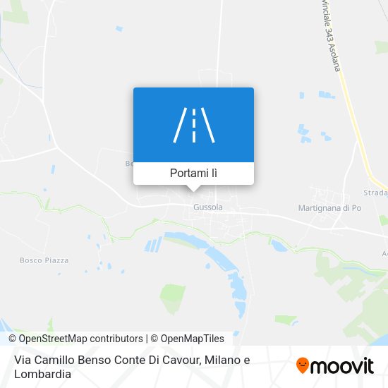 Mappa Via Camillo Benso Conte Di Cavour