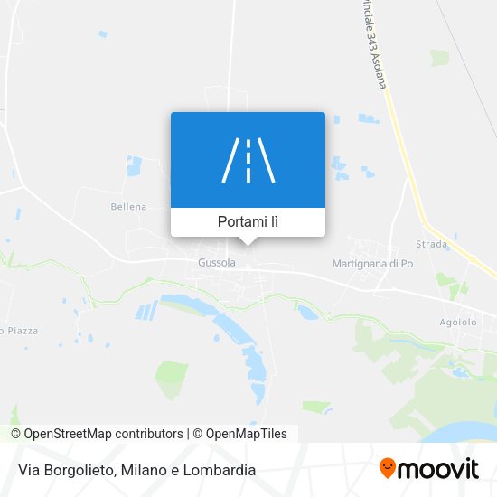 Mappa Via Borgolieto