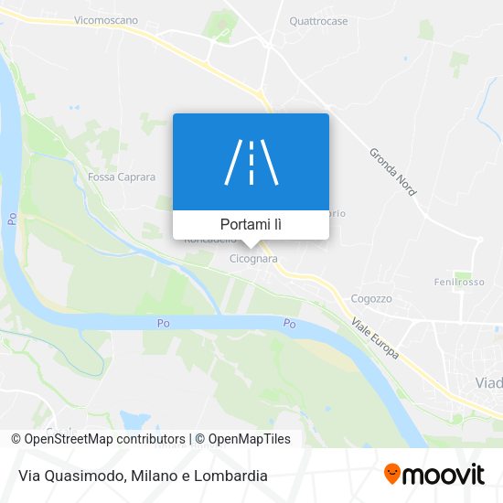 Mappa Via Quasimodo