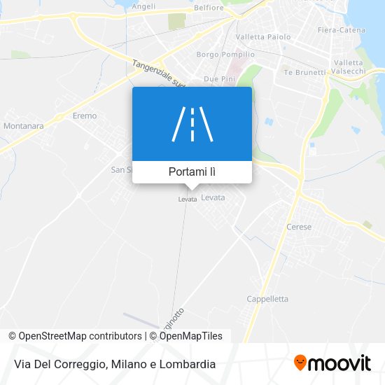 Mappa Via Del Correggio