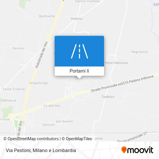 Mappa Via Pestoni