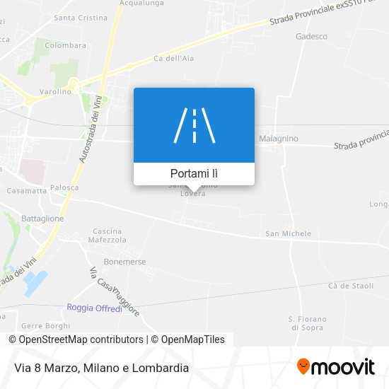 Mappa Via 8 Marzo