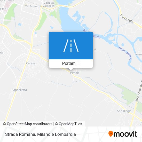 Mappa Strada Romana