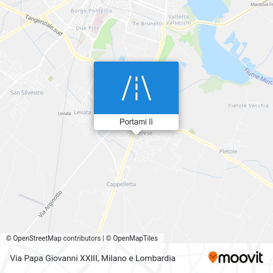 Mappa Via Papa Giovanni XXIII