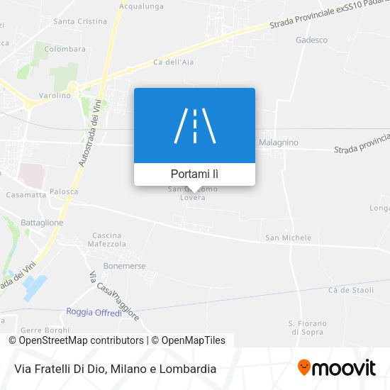 Mappa Via Fratelli Di Dio