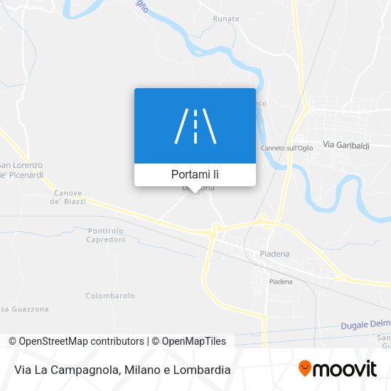 Mappa Via La Campagnola
