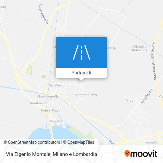 Mappa Via Eigenio Montale