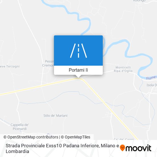 Mappa Strada Provinciale Exss10 Padana Inferiore