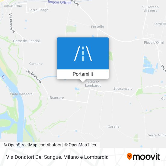 Mappa Via Donatori Del Sangue