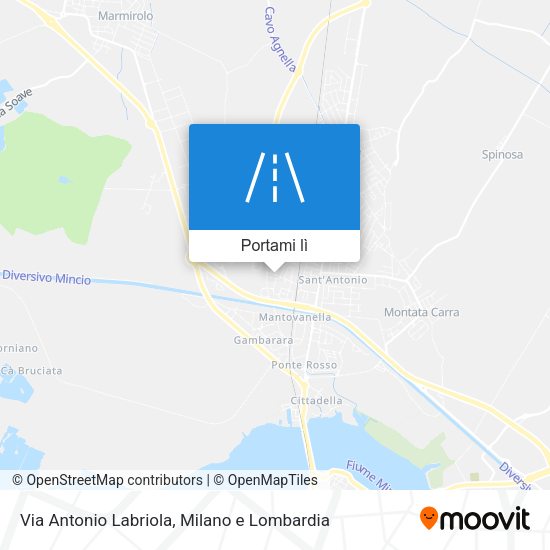 Mappa Via Antonio Labriola