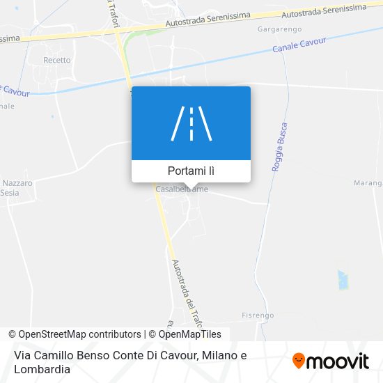 Mappa Via Camillo Benso Conte Di Cavour