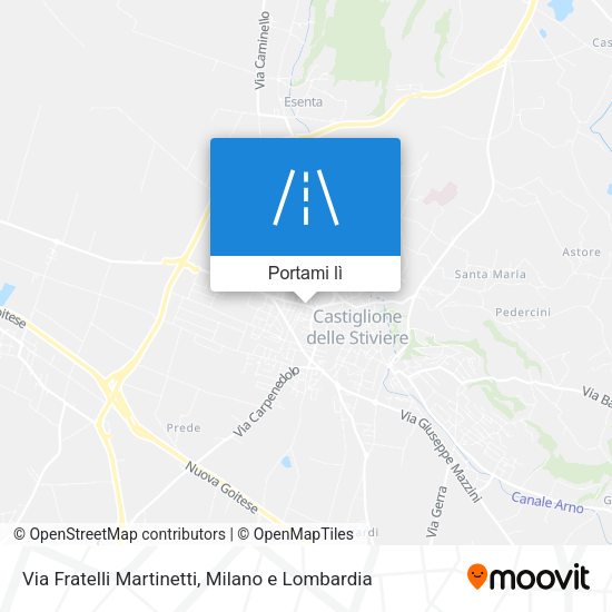 Mappa Via Fratelli Martinetti
