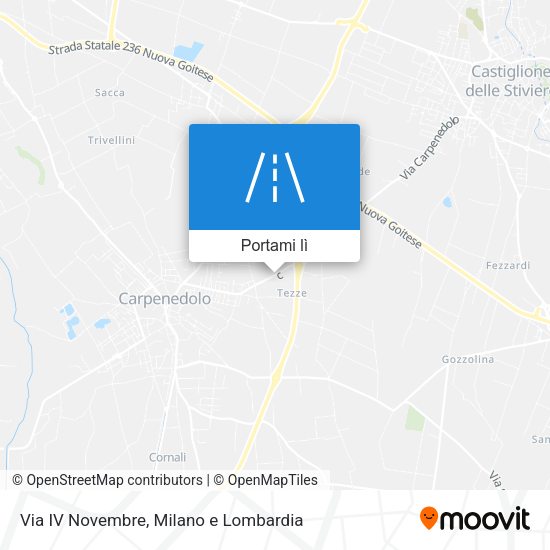 Mappa Via IV Novembre